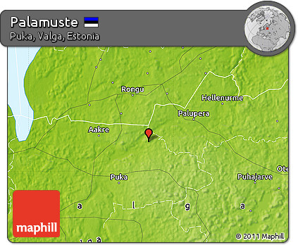 Physical Map of Palamuste