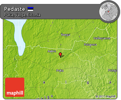 Physical Map of Pedaste