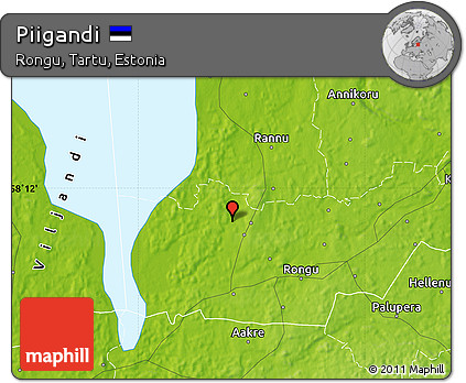 Physical Map of Piigandi