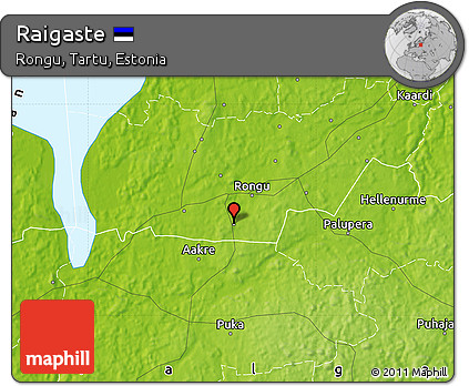 Physical Map of Raigaste
