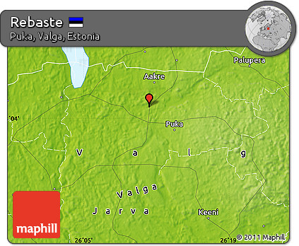 Physical Map of Rebaste