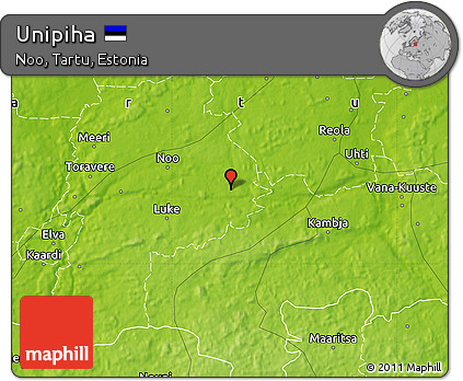 Physical Map of Unipiha