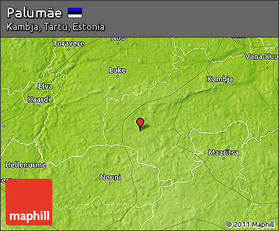 Physical Map of Palumäe