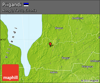 Physical Map of Piigandi