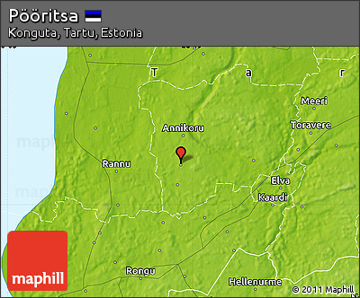 Physical Map of Pööritsa