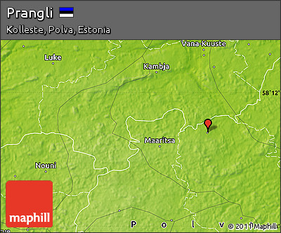 Physical Map of Prangli