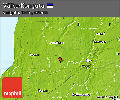 Physical Map of Väike-Konguta
