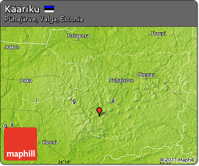 Physical Map of Kääriku