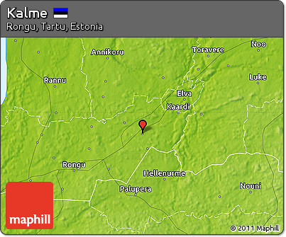 Physical Map of Kalme