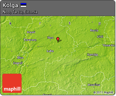 Physical Map of Kolga
