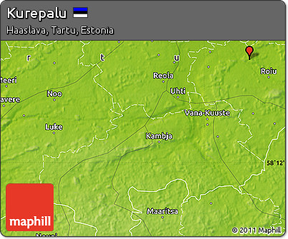 Physical Map of Kurepalu