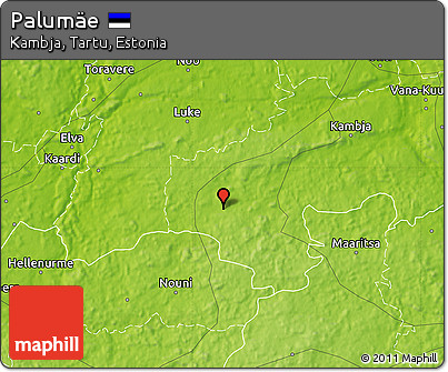 Physical Map of Palumäe