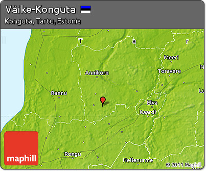 Physical Map of Väike-Konguta