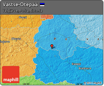 Political Map of Vastse-Otepää