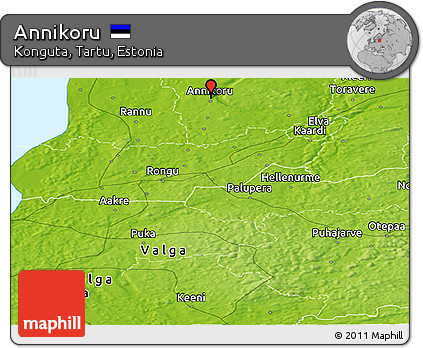 Physical Panoramic Map of Annikoru