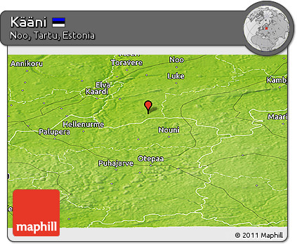 Physical Panoramic Map of Kääni