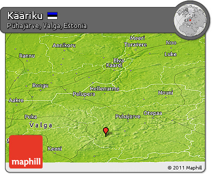 Physical Panoramic Map of Kääriku