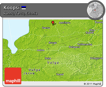 Physical Panoramic Map of Koopsi