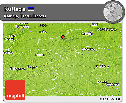 Physical Panoramic Map of Kullaga