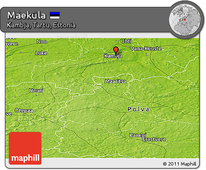 Physical Panoramic Map of Mäeküla