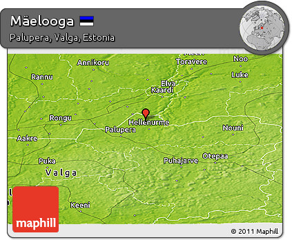 Physical Panoramic Map of Mäelooga