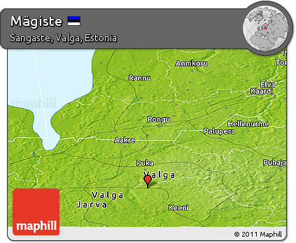 Physical Panoramic Map of Mägiste