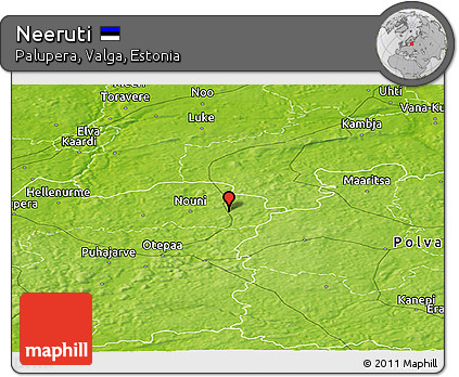 Physical Panoramic Map of Neeruti