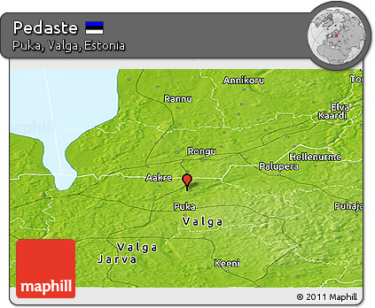 Physical Panoramic Map of Pedaste