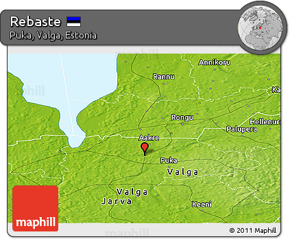 Physical Panoramic Map of Rebaste