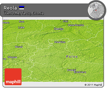 Physical Panoramic Map of Reola