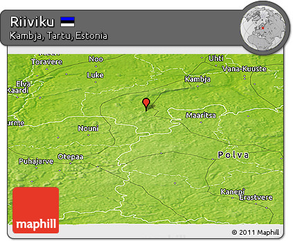 Physical Panoramic Map of Riiviku