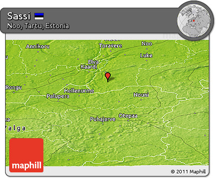 Physical Panoramic Map of Sassi