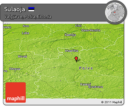 Physical Panoramic Map of Sulaoja