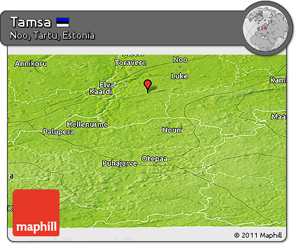 Physical Panoramic Map of Tamsa