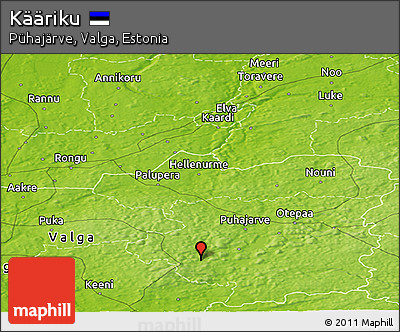 Physical Panoramic Map of Kääriku