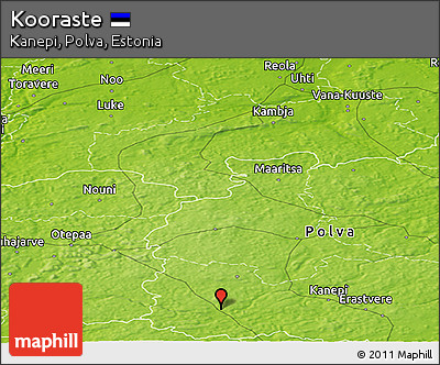 Physical Panoramic Map of Kooraste