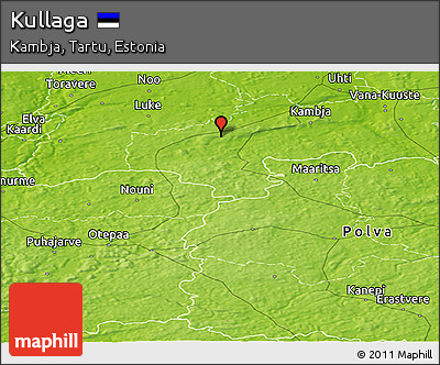 Physical Panoramic Map of Kullaga