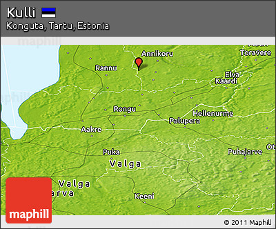 Physical Panoramic Map of Kulli