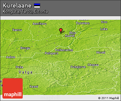 Physical Panoramic Map of Kurelaane