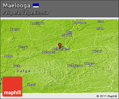Physical Panoramic Map of Mäelooga