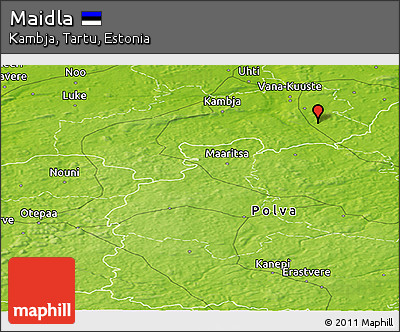 Physical Panoramic Map of Maidla