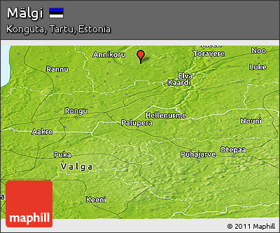 Physical Panoramic Map of Mälgi