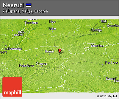 Physical Panoramic Map of Neeruti