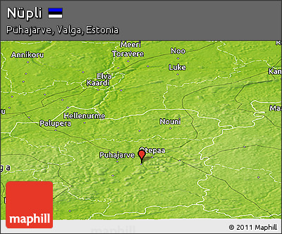 Physical Panoramic Map of Nüpli