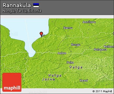 Physical Panoramic Map of Rannaküla