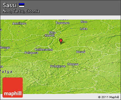 Physical Panoramic Map of Sassi
