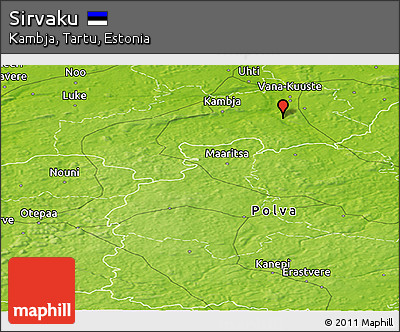Physical Panoramic Map of Sirvaku