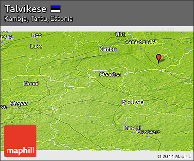 Physical Panoramic Map of Talvikese