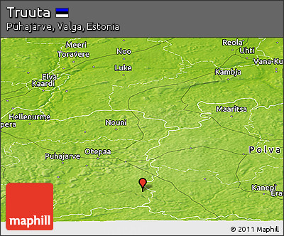 Physical Panoramic Map of Truuta