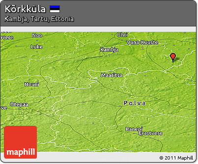 Physical Panoramic Map of Kõrkküla